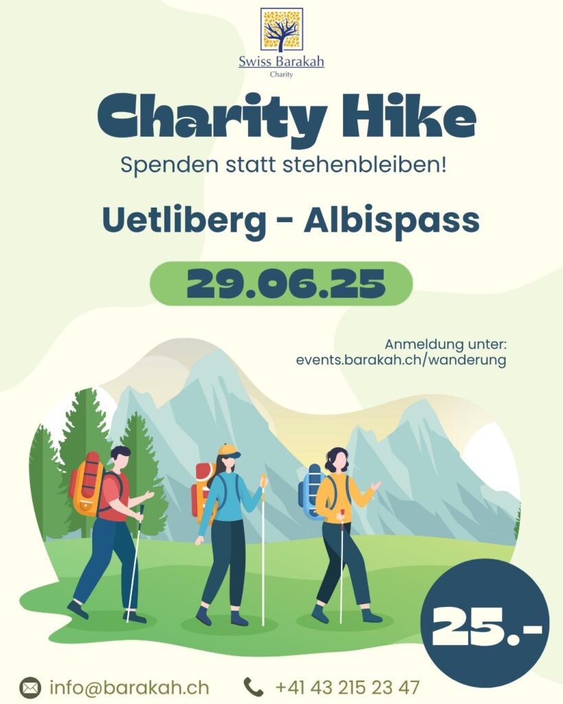 Wir laden euch herzlich zu unserer Charity-Wanderung ein
