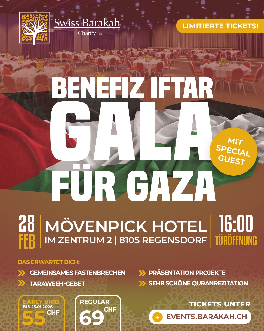 BENEFIZ IFTAR GALAS ZÜRICH FÜR GAZA