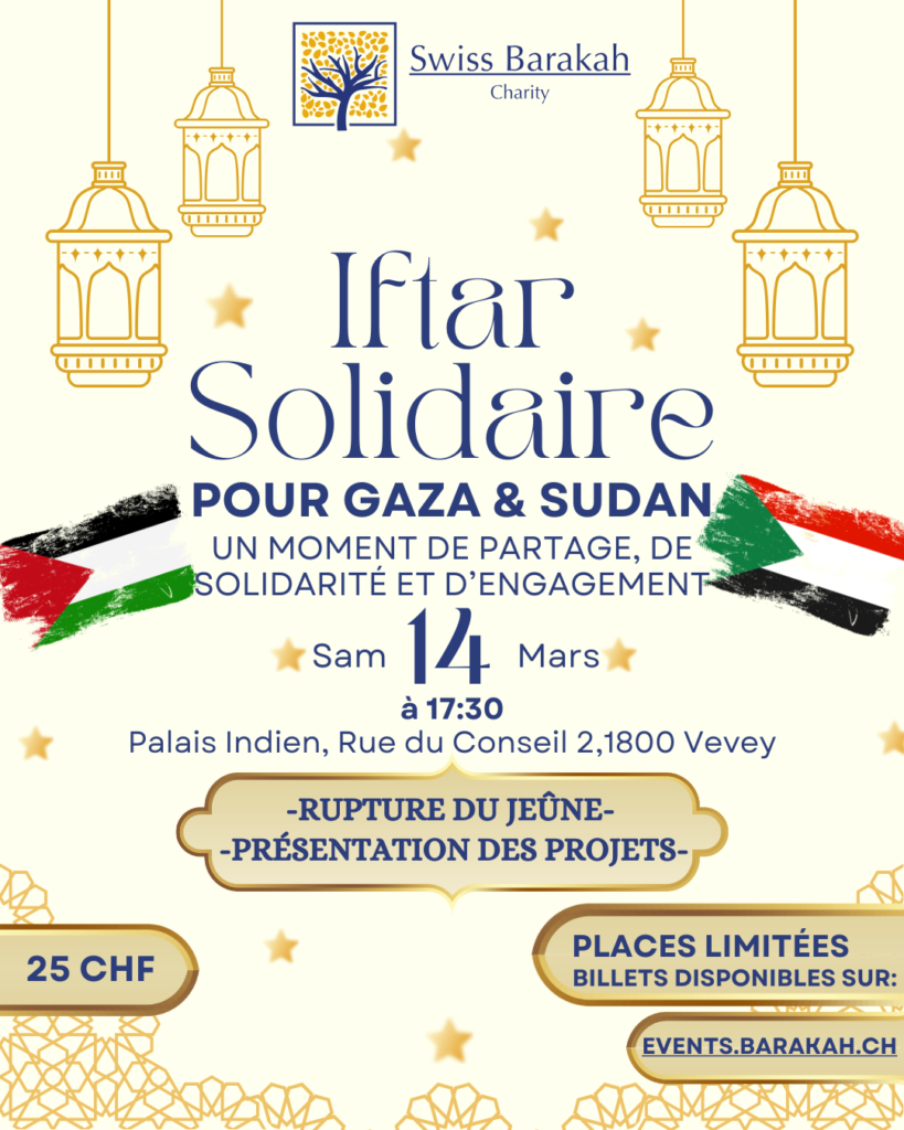 IFTAR SOLIDAIRE – GAZA & SOUDAN